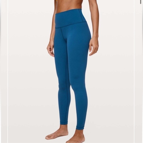 lululemon athletica Pants - Lululemon Wunder Under High Rise Legging in Deep Marine Size 2 28”